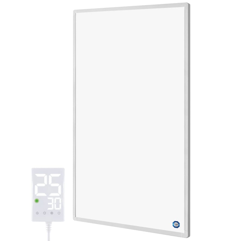 Hocosyme Infravörös Fali Fűtőpanel 800W Termosztáttal - 120°C, 1-3 Perc Felfűtés, TÜV Tanúsítvány, Érintésérzékeny Vezérlés