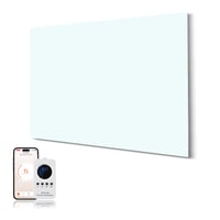 Hocosyme infracrveni stakleni grijaći panel 300W, pametno električno grijanje za zidnu montažu s termostatom i WiFi-jem, zaštita od pregrijavanja, TÜV certificirano, 1-10 m², bijeli 1