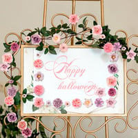 HOCUCHELAND Umelé kvety hlavičky 40 ks, 9 štýlov mini hodvábnych kvetov na dekoráciu, umelé kvetinové hlavičky na svadbu, domáce DIY tvorenie a scrapbooking 6