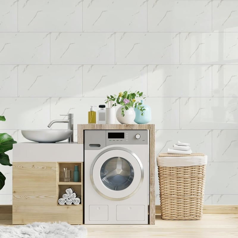 Hode 10 db öntapadós márványmintás falburkoló csempe 60x30 cm konyha fürdőszoba