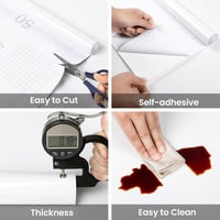 Hode öntapadós bútorfólia, fehér magasfényű - 90 cm x 6 m 2