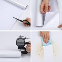 Hode Öntapadós Bútor Fólia, Fehér Csillámhatású, 60cm x 10m, Vízálló, Magasfényű PVC Tapéta Konyhaszekrényhez 2