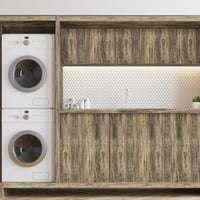 Hode Öntapadós Bútorfólia Fa Mintázattal - Retro Barna Vintage Stílusú PVC Dekor Fólia Konyhaszekrényhez, Ablakpárkányhoz 60x500 cm 3