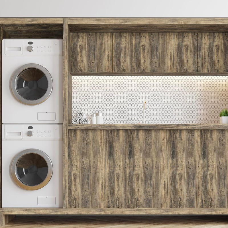Hode Öntapadós Bútorfólia Fa Mintázattal - Retro Barna Vintage Stílusú PVC Dekor Fólia Konyhaszekrényhez, Ablakpárkányhoz 60x500 cm