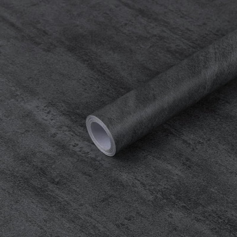Autocolant pentru mobilă Hode, aspect de beton gri, 60x300 cm, folie decorativă impermeabilă pentru mobilier, bucătărie, pervazuri, dulapuri