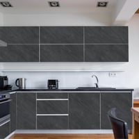 Autocolant pentru mobilă Hode, aspect de beton gri, 60x300 cm, folie decorativă impermeabilă pentru mobilier, bucătărie, pervazuri, dulapuri 6