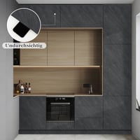 Autocolant pentru mobilă Hode, aspect de beton gri, 60x300 cm, folie decorativă impermeabilă pentru mobilier, bucătărie, pervazuri, dulapuri 3