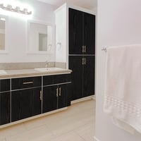 Hode Öntapadós Fekete Fa Mintázatú Bútor Fólia 90x600 cm - Vízálló Bútorfólia Konyhaszekrényhez, Ablakpárkányhoz, Asztalhoz - Matt Felületű  6