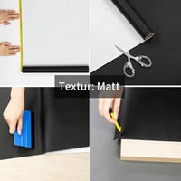 Folie Autoadezivă Mată Hode pentru Mobilier și Pereți, 60 x 300 cm, Tapet Decorativ Impermeabil pentru Dulapuri, Pervazuri, Folie DIY pentru Mobilă 2