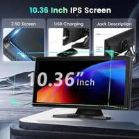 Hodozzy 10.36" Autórádió Carplay Android Vezeték Nélküli Tolatókamera Bluetooth 3