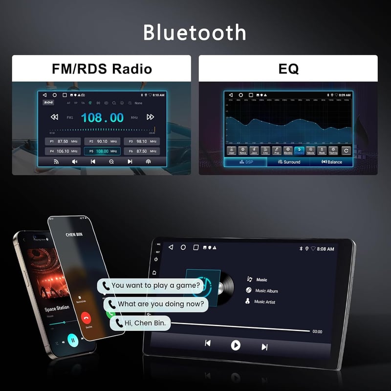 Hodozzy 2G+64G Android Autórádió Renault Master 2019-2022 Wireless CarPlay 10.1"