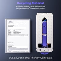 Hoerrye Samsung Galaxy S24 Ultra Ujjlenyomat Kompatibilis Adatvédelmi Üvegfólia 9H, 2db 5