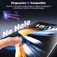 Hoerrye Samsung Galaxy S24 Ultra Ujjlenyomat Kompatibilis Adatvédelmi Üvegfólia 9H, 2db 3