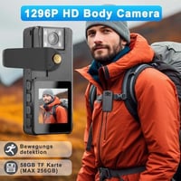 Hoestr 1296P HD testkamera IR éjjellátóval 180° forgó lencsével 64GB 2