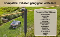 Hofeny 100 buc. Țăruși de fixare pentru cablu perimetral robot de tuns iarba, Ancore de sol, Cârlige de fixare compatibile cu Husqvarna, Gardena, Worx, Bosch, Yard Force 4
