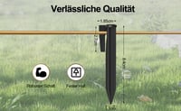 Hofeny 100 buc. Țăruși de fixare pentru cablu perimetral robot de tuns iarba, Ancore de sol, Cârlige de fixare compatibile cu Husqvarna, Gardena, Worx, Bosch, Yard Force 5