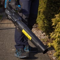 Suflantă de frunze cu acumulator Högert Technik 18V, viteză aer 144 km/h, debit de aer 570 m³/h, pentru grădină — netestat (fără acumulator) (stare: vezi a 2-a imagine) 14