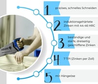 Ručná píla na drevo Högert Technik 400 mm, 7 TPI – na hrubé rezanie dreva a drevotriesky 3