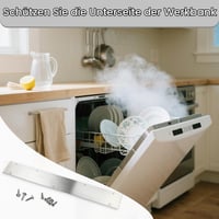 Placă de Protecție la Abur Hohitenz pentru Mașina de Spălat Vase 600x85 mm, Oțel Inoxidabil 304, cu Șuruburi – Protecție Termică pentru Blatul de Lucru, Barieră Antivapori 6