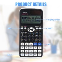 Vedecká kalkulačka Hojalis FX-991EX s 552 funkciami, 10+2 miestnym displejom 3
