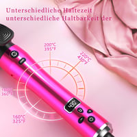 Hojocojo Automata Hajsütővas 3in1 Negatív Ion 360° Forgó 9/25/32mm Rózsaszín Hosszú Közepes Hajhoz 6