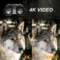 Hojocojo Éjjellátó Szemüveg 8x Zoom, Full HD 1080p, 400m Hatótáv, USB Töltős, Sisak Kompatibilis Vadászathoz 5