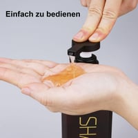 Hokretme set dozatora za šampon i regenerator, 2 komada, 550 ml, višekratne bočice s pumpicom za sapun s trajnom oznakom za kupaonicu, smeđe 5
