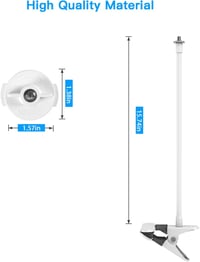 HOLACA Fehér klipszes rögzítő konzol Imou 2K 2.5K 3K Ranger 2C 2.5K babakamera tartó, 1 db 2