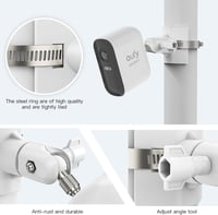HOLACA Kamera Rögzítő Tartó Eufy/Arlo Kamerákhoz 1/4" Csatlakozással Fehér 4