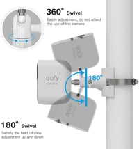 HOLACA Kamera Rögzítő Tartó Eufy/Arlo Kamerákhoz 1/4" Csatlakozással Fehér 3