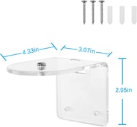 HOLACA Kamera Tartó Blink Mini Pan-Tilt Kamerához, Akril Fali Konzol Biztonsági Kamerához Beltéri Használatra 3