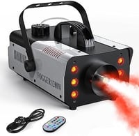 HOLDLAMP 1200W Füstgép Vezeték Nélküli Távirányítóval - 6 RGB LED Fényeffekttel, Nagy Teljesítményű Ködgép Partikhoz, Esküvőkre, Színpadi El 1