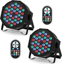 HOLDLAMP 2x36 LED Par reflektor RGB disko svetlo DMX512 s diaľkovým ovládaním 2