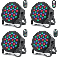 HOLDLAMP 4x36 LED Par svetlo RGB disko svetlo DMX512 s diaľkovým ovládaním na párty DJ akcie 2