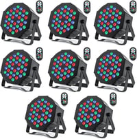 HOLDLAMP 8 darabos 36 LED Par lámpa szett RGB távirányítóval DMX512 diszkó fény - 8 pieces 1