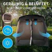 HoldOneLight 2 szobás zuhanysátor 2.1M öltözőkabinként, kempinghez és WC-hez 6