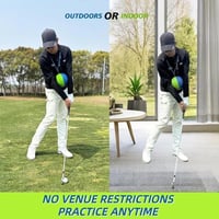 HoldOneLight hordozható golf lendület tréner labda testtartás és mozgásjavító hevederrel kezdőknek kék-zöld színben 8