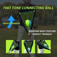 HoldOneLight hordozható golf lendület tréner labda testtartás és mozgásjavító hevederrel kezdőknek kék-zöld színben 4