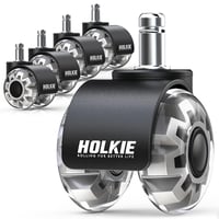 Role de scaun de birou HOLKIE - gri - 11x22 mm, 5 buc. 1