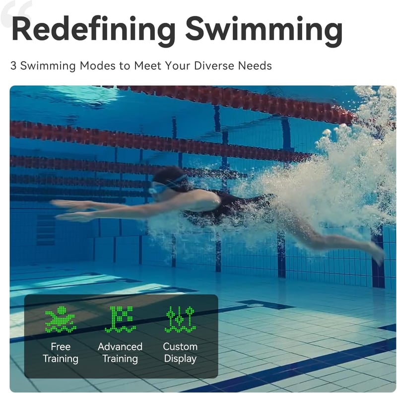 Holoswim intelligens úszószemüveg AR kijelzővel, IPX8 vízálló, mágneses töltéssel