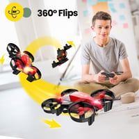 Holy Stone HS210F Mini Drón Gyerekeknek LED Fénnyel, 3D Bukfencezéssel és Magasságtartással 7