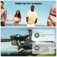 Holy Stone HS290 Összecsukható Drón 1080P Kamerával, FPV Élő Közvetítéssel, Hosszú Repülési Idővel, Optikai Pozicionálással, Kezdőknek és Gy 2