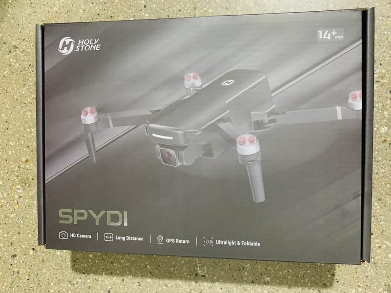 Holy Stone HS360S HS600 Drón Távirányító - Fekete, USB Csatlakozás, 1500 mAh Akkumulátor, Bluetooth Technológia, Felnőtteknek és Tiniknek