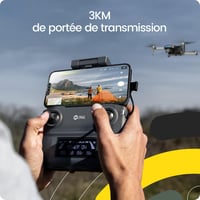 Holy Stone HS360S HS600 Drón Távirányító - Fekete, USB Csatlakozás, 1500 mAh Akkumulátor, Bluetooth Technológia, Felnőtteknek és Tiniknek 4