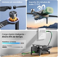 Holy Stone HS900 Drón 4K Kamerával – 3 Tengelyes Stabilizátor, 48MP Fotó, 6 km Átviteli Távolság, 30 Perc Repülési Idő, 249g, C0 8