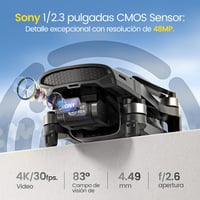 Holy Stone HS900 Drón 4K Kamerával – 3 Tengelyes Stabilizátor, 48MP Fotó, 6 km Átviteli Távolság, 30 Perc Repülési Idő, 249g, C0 2