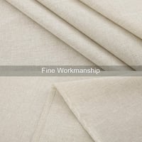 Homaxy Linen Look Terítő 140x220cm Vízlepergető Foltálló Beige 3
