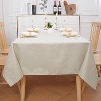 Homaxy Linen Look Terítő 140x220cm Vízlepergető Foltálló Beige 7