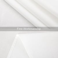 Homaxy Vízlepergető Asztalterítő Len Hatású 140x200 cm Fehér Mosható Foltálló Lótusz Effekt Asztalnemű 3