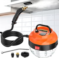 Hombasing Gőztisztító 2500W - Kézi Gőzölő 6 Sebességfokozattal, 3 Kefefejjel, 1000ml Víztartállyal, Konyhai, Fürdőszobai, Padló Tisztításhoz 1